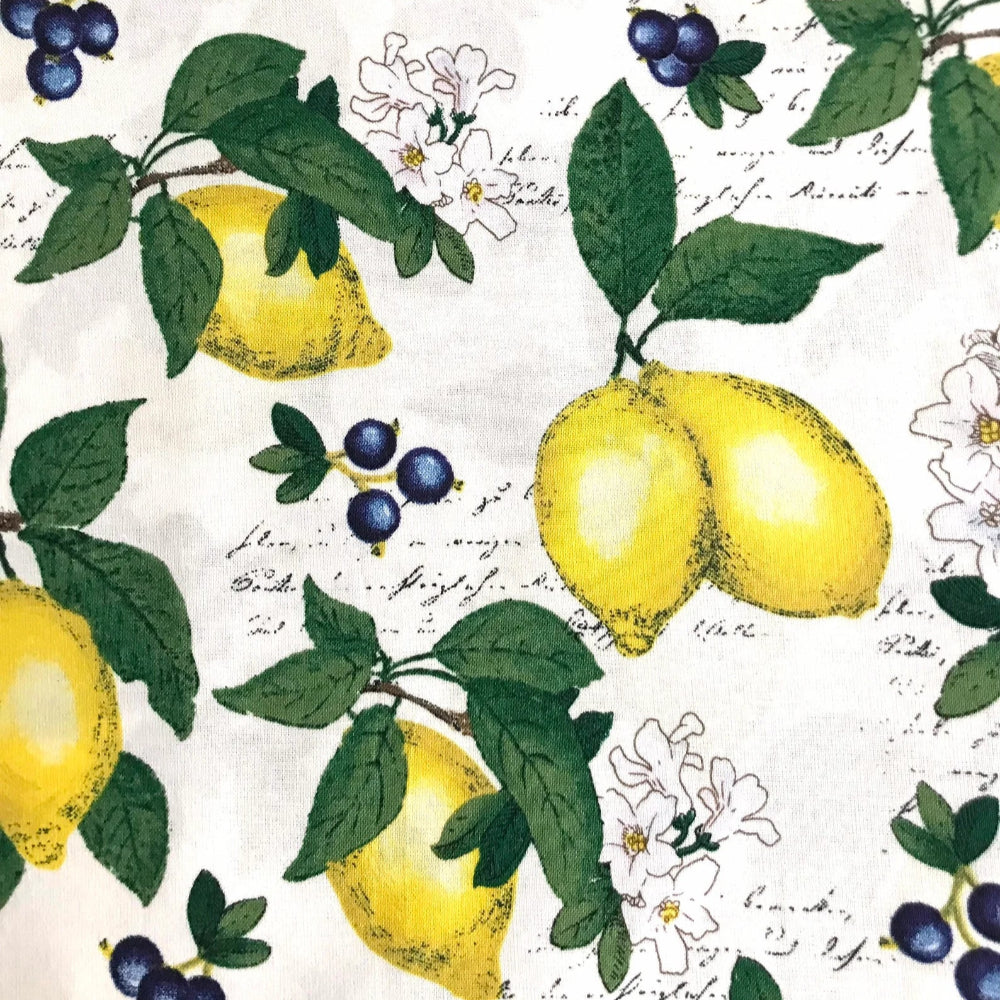 French Lemons and Grapes Beeswax Wrap
